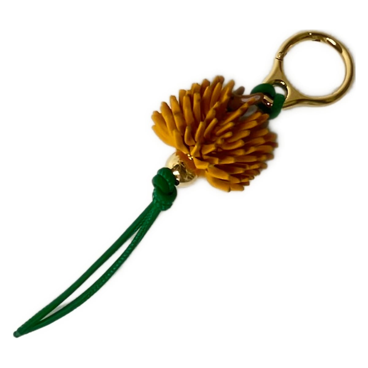 Loewe Bag Charm Yellow Dark Green Multi Nappa Leather Ceramic